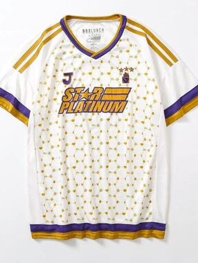 Jojo’s Bizarre Adventure Box Lunch Jersey Shirt Jotaro Star Platinum Size Medium